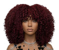 Burgundy Pixie Curl Wig 14" 350% Density