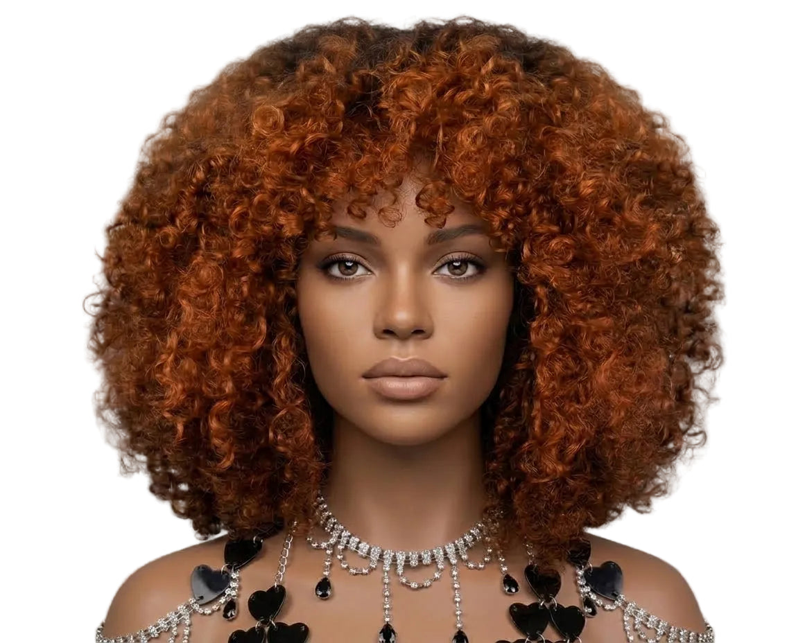 Honey Blonde Pixie Curl Wig 14" 350% Density