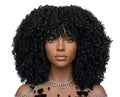 Natural Black Pixie Curl Wig 14" 350% Density
