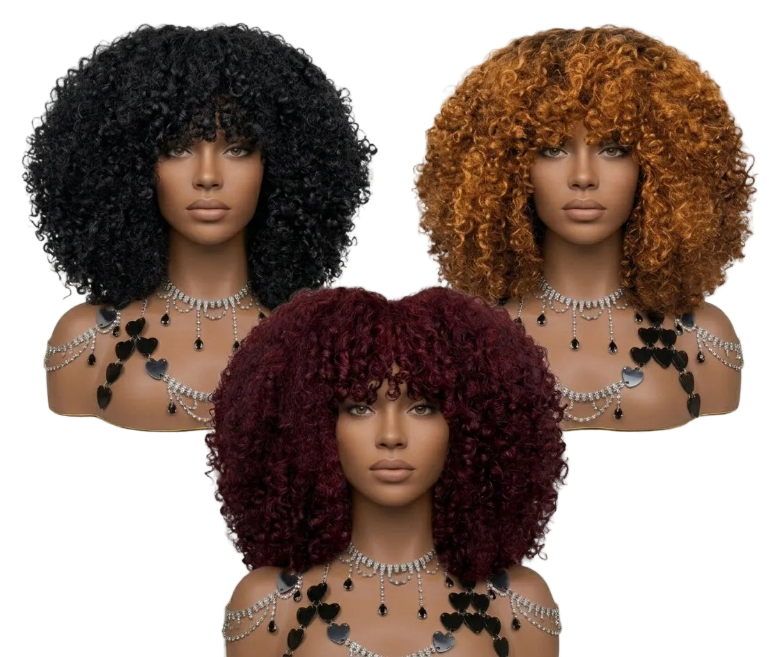 Pixie Curl Wig Bundle 14" 350% Density – 3 Pack